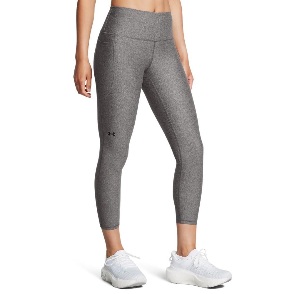 Under Armour Womens HeatGear High Waisted Ankle Leggings Charcoal XS Tall NWT